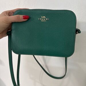 Coach green crossbody bag
